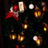 Mini Star Lantern with Flickering LED,Battery Included,Decorative Hanging Light,Christmas Decoration,Indoor Candle Lamp,Battery Lantern Indoor Use...