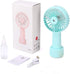 Portable Hand held Misting Fan, Small Personal 2000mAh USB Rechargeable Battery Operated Spray Fan Mister with Water Tank Mist Lash Fan 3 Speed St...