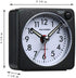 Peakeep Ultra Small, Battery Travel Alarm Clock with Snooze and Light, Silent with No Ticking Analog Quartz (Black)...