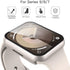 Misxi 2 Pack Hard PC Case with Tempered Glass Screen Protector Compatible with Apple Watch Series 9 Series 8 Series 7 41mm, Anti-Drop Scratch Resi...