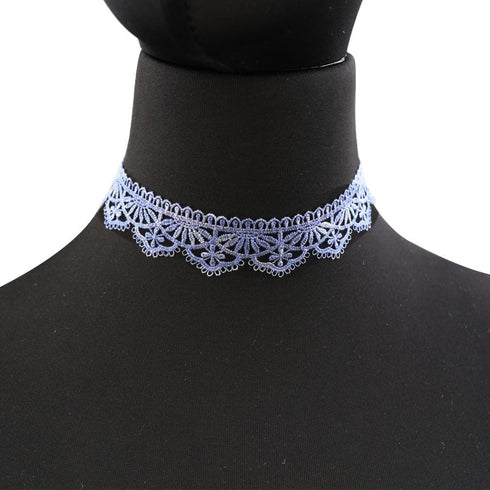 LINKY Colorful lace Choker Necklace Women Jewelry Set...