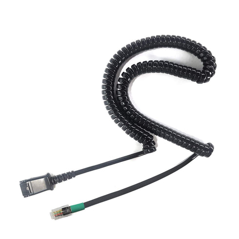 IPD U10P-S Bottom Headphone Adapter Phone Cord Cable Compatible with Yealink, Snom,Grandstream & LG IP Phones U10P-S Bottom with RJ9 Cord Jack...