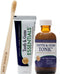 Dental Herb Company - Tonic Mouthwash and Essentials Toothpaste Travel Kit - Made with Pure Essential Oils to Relieve Bad Breath, Bleeding, and Ir...