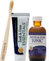 Dental Herb Company - Tonic Mouthwash and Essentials Toothpaste Travel Kit - Made with Pure Essential Oils to Relieve Bad Breath, Bleeding, and Ir...