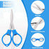 3 PCS Small Folding Scissors Portable Paper Cutter Scissors Fabric Keychain Scissors Stainless Steel Travel Scissors Safety Retractable Glasses-Sh...