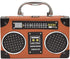Vintage Radio Clutch Handbag Leather Top Handle Crossbody Shoulder Bag...