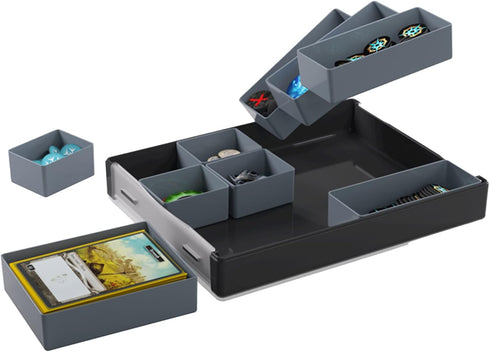 Token Silo Convertible | Store and Organize Board Game Tokens | 9 Removable Trays in 3 Different Sizes | Stackable Token Box | Convenient Space-Sa...