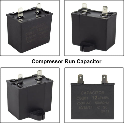 2319792 W10189190 W10197428 QD TSD2 Refrigerator Start Device Combination W10662129 Capacitor Compatible with Kenmore Electrolux Whirlpool Freezer Compressor Start Relay 241527803 241941003 2255198