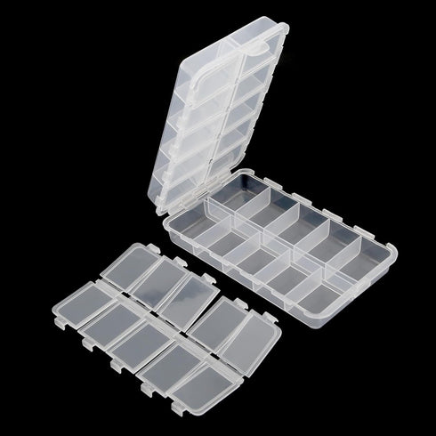 OriGlam Premium 20 Compartments Tackle Boxes, Tackle Utility Boxes, Plastic Box Storage Organizer Box Adjustable, Fishing Tackle Storage Box Organ...