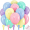 100 Pastel Balloons for Parties – 10 Inch Latex for Easter Party Decorations or Rainbow Supplies - Blue, Purple, Yellow, Green and Pink Balloons f...