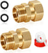 Boltigen Garden Hose Swivel Connector, 3/4GHT Garden Hose Swivel Fitting, 360 Degree Male to Female Hose Adapter for Outdoor...