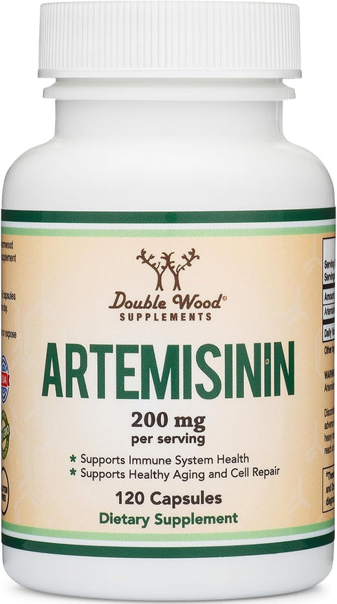 Artemisinin (Sweet Wormwood Cleanse)(Artemisia Annua) 200mg Per Serving, 120 Capsules (Two Month Supply) Vegan Safe, Non-GMO, Gluten Free (Immune ...