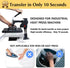 TransOurDream Heat Transfer Paper for Heat Press (25 Sheets, 8.5x11", Light 6.0) Printable Heat Transfer Vinyl for T Shirts Iron on Transfers for ...