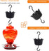 Ant Moat Hook for Hummingbird Feeders|Extra Large Capacity Ant_ Trap for Outdoor Yard Hanging Feeders, Flower Shape Hummingbird Feeder Insect_Guar...