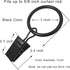 44 Pack Metal Curtain Rings with Clips, Drapery Clips with Rings, Drapes Rings 1 in I D, Fits Diameter 6/8 in Curtain Rod, Black...