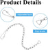 Toilet Chain Replacement Kit, Teaaha 3 PCS Stainless Steel Toilet Bowl Flapper Chain Universal Toilet Handle Chain Toilet Flush Lift Chain Adjusta...
