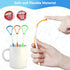 4-Pack Tongue Scraper Oral Care Kits – Plastic Dual-sided Tongue Brushes for Reducing Bad Breath, Includes Comfort Grip Handle, Ideal for Adults a...