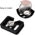 Quick Release Clamp Adapter, Mini Portable Aluminium Alloy Quick Release Plate Camera Mount Tackle Photography Accessory for TY-C10 T005 / T-025 B...