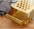 Large Stainless Steel 4 Sides Grater Slicer with Handle, Multifunctional Cutter Planing for Ginger, Garlic, Cucumbers, Carrots, Cheese, Potato, Er...