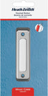 Heath Zenith 18000222 Wired Push Doorbell Button, Satin, Nickel, Plastic, Surface Mount, Home Improvement, Outdoor, House, Décor...