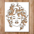 Medusa Stencil - Snake Creature Graffiti Street Art Mythology Insipational Stencils Reusable for Painting on Wood, Glass, Wall, Rock, Walls, Glass...