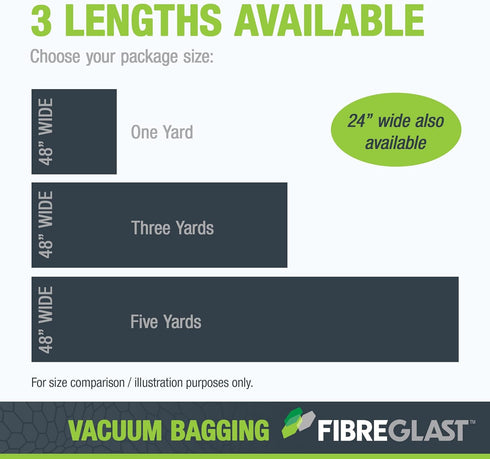 Fibre Glast Vac Bag Film, 1 Yard, Affordable – Elite Lab Vacuum Bagging Supplies, Degassing Chambers & Vac Purge Kits – Seal & Stabilize Carbon, F...