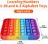 Fidget Games Learning Toys,Learn 26 Letters & 1-30 Numbers & Motifs 2 in 1 Children's Educational Toys, Stress Relief, Autism Sensory Toys (Pack o...