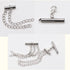 JOJOPLAY All Size Slider Clasp for Beading Slide Tube Cord Ends with Open Jump Rings Lobster Clasp Chain Extender Jewelry Finding Kit Bead Loom En...