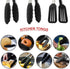 9 Inch Small Kitchen Tongs Set of 3, Silicone Cooking Tongs with Silicone Tips and Stainless Steel Handle, Silicone Tongs for Cooking, Serving...