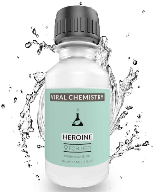 Pheromones For Women (HEROINE) - Elegant, Ultra Strength Organic Fragrance Body Perfume Oil 15mL Concentrate [Human Grade Pheromones to Attract Me...