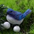 Blue Bird Cute Mini Bird Decorative Fairy Garden Miniatures, Resin Crafts DIY Succulent Plant Bonsai Figurines Garden Decorations Accessories Outd...