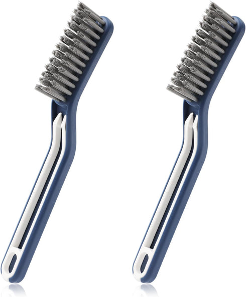 2pcs Hard Bristle Crevice Cleaning Brushes, Multifunctional Gap Cleaning Brush Detail Cleaner Tool Scrub Brush for Household Use Kitchens Bathroom...