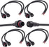 2 wire waterproof connector, 2Pin Male Female Plug LED Connector,with 16AWG IP68 20CM Extension Cable for Car, Boat,Truck,Indoor/Outdoor LED Strip...