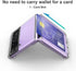 for Galaxy Z Flip 3 Case Cover Clear Card Slot Slim Hard Rugged TPU Edge Protective Case Z POP...