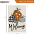 Fall Welcome Garden Flag 12.5 x 18 Inch, Pumpkins Double Sided Small Decorative Flag for Outside Yard Lawn Outdoor Decoration GB057-12...