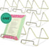 BANBERRY DESIGNS Wire Easel Display Stand Plate Holders - Smooth Plated Brass Metal - 3" H - Pack of 6 Pcs...