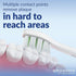 Brushmo Whitening Replacement Toothbrush Heads, Compatible with Philips Sonicare Click-on Electric Toothbrush Handles, 8 Standard Heads, Medium Fi...