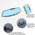 8sanlione Car Rearview Mirrors, Interior Clip-on Panoramic Rear View Mirror for Car, Wide Viewing Range, 12 inch HD Universal Use for Cars, SUVs, ...