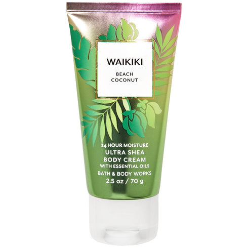 Bath and Body Works WAIKIKI BEACH COCONUT Travel Size Body Cream 2.5Ounce...