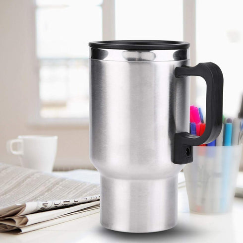 for mini electric kettle Gorgeri 12V Car Kettle, 450ml Electric In-car Stainless Steel Car Kettle Cup Travel Heating Cup Coffee Tea Car Cup Mug...
