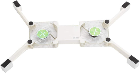 ASHATA Portable Laptop Cooling Pad, Foldable Cooler Pad with 2 Light Emitting Fans, Antiskid Mount, USB Powered Heat Dssipation Stand for Notebook...