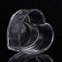 Hamster Transparent Glass Food and Water Dish Cute Heart-Shaped Feeding Bowl for Hamster Hedgehog Small Pet...