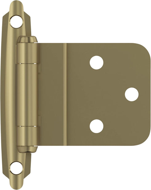 Amerock BPR3428BBZ | Cabinet Hinge | 3/8 in (10 mm) Inset Self Closing Face Mount | Golden Champagne | Kitchen Cabinet Door Hinge | 1 Pair/2 Pack ...
