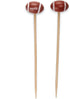 BambooMN 5.9"Decorative Sports Ball End Bamboo Cocktail Fruit Sandwich Picks Skewers for Catered Events, Holiday's, Restaurants or Buffets Party S...