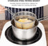 Tofficu Deep Fry Basket With Handle, Foldable Frying Basket 6-Inch, Stainless Steel Mesh Basket Round Fryer Basket For Kitchen Frying...