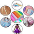 11.8"x53" Holographic Faux Leather Fabric, Mirror Reflective Vinyl for DIY Hair Bows Bags Sewing Crafts (Pink)...