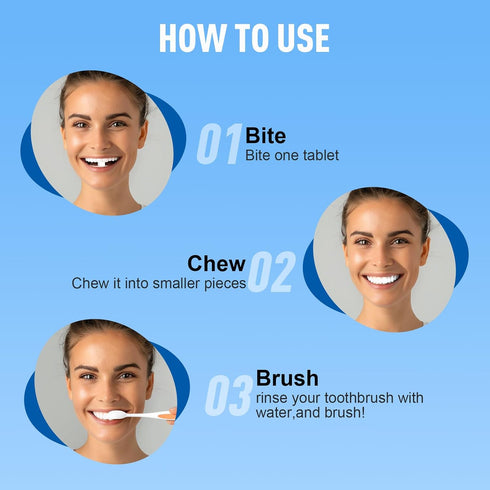 Natural Toothpaste Tablets with Nano-hydroxyapatite - Travel-Friendly Bite for On-The-Go Oral Care (62 Tablets per Box)...