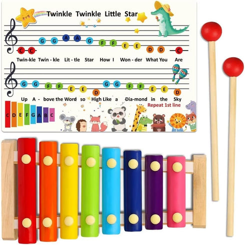 Xylophone for Kids and Toddlers Musical Instruments Colorful Wooden Xylophone Great Holiday Birthday Gift for Children...