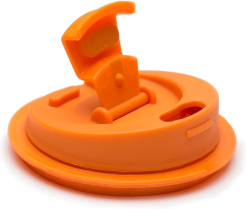 Jarware Drink, Orange Lid for Regular-Mouth Mason Jars...