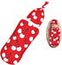 White Abstract Cherry Berries Newborn Swaddle Blanket with Beanie Set Soft Baby Sleep Sack Stretch Adjustable Swaddle Wraps Receiving Blankets for...